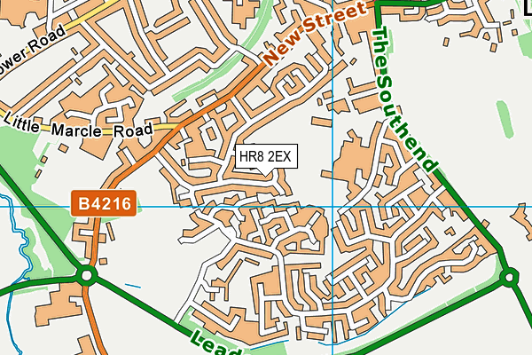 HR8 2EX map - OS VectorMap District (Ordnance Survey)