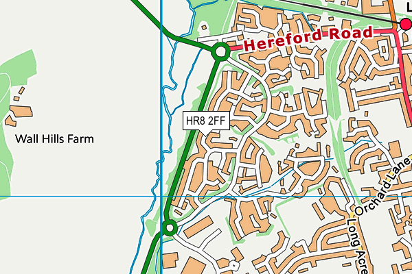 HR8 2FF map - OS VectorMap District (Ordnance Survey)