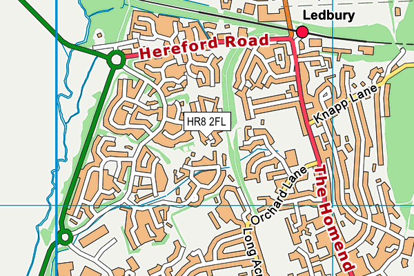 HR8 2FL map - OS VectorMap District (Ordnance Survey)