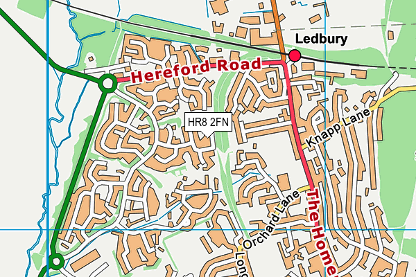 HR8 2FN map - OS VectorMap District (Ordnance Survey)