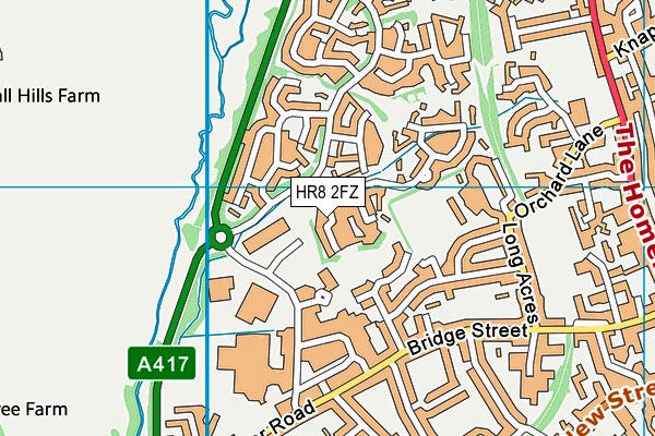 Map of AES (LEDBURY) LIMITED at district scale