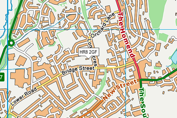 HR8 2GF map - OS VectorMap District (Ordnance Survey)