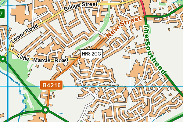 HR8 2GG map - OS VectorMap District (Ordnance Survey)