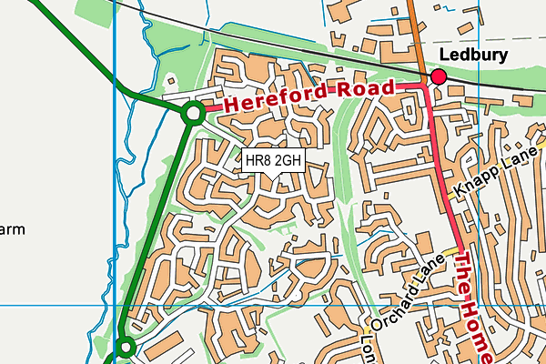 HR8 2GH map - OS VectorMap District (Ordnance Survey)