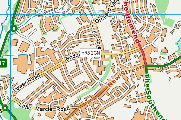 HR8 2GN map - OS VectorMap District (Ordnance Survey)