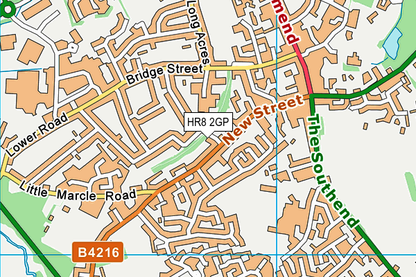 HR8 2GP map - OS VectorMap District (Ordnance Survey)