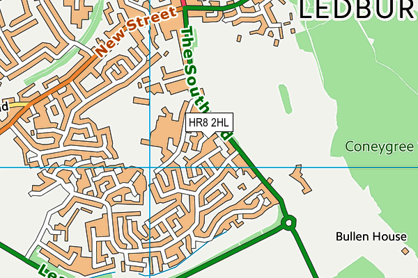 HR8 2HL map - OS VectorMap District (Ordnance Survey)