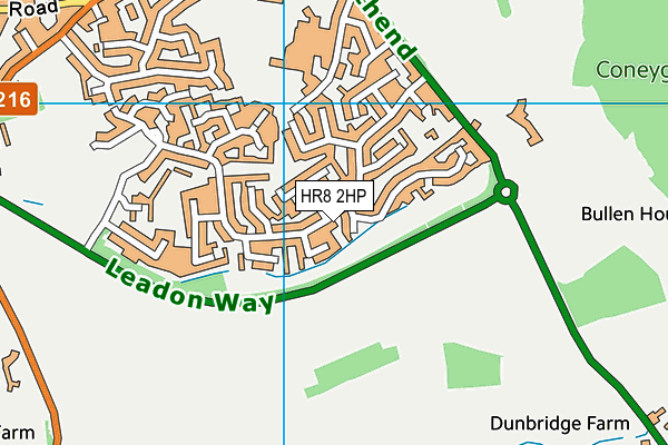 HR8 2HP map - OS VectorMap District (Ordnance Survey)