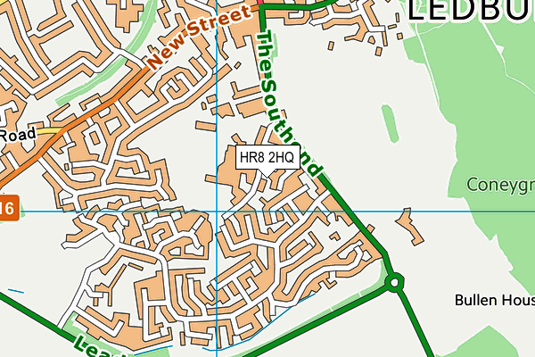 HR8 2HQ map - OS VectorMap District (Ordnance Survey)