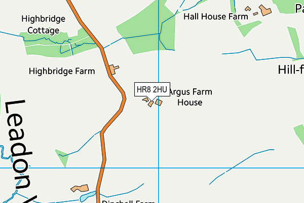 HR8 2HU map - OS VectorMap District (Ordnance Survey)