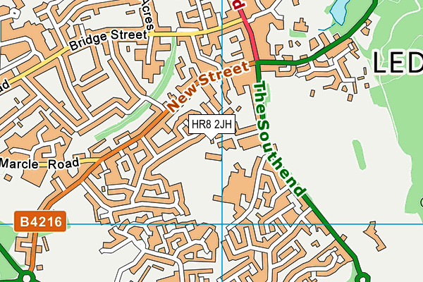 HR8 2JH map - OS VectorMap District (Ordnance Survey)