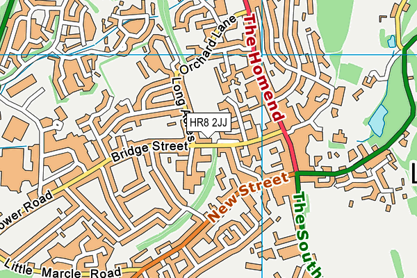 HR8 2JJ map - OS VectorMap District (Ordnance Survey)