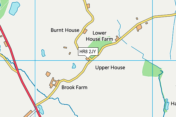 HR8 2JY map - OS VectorMap District (Ordnance Survey)