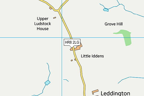 HR8 2LG map - OS VectorMap District (Ordnance Survey)