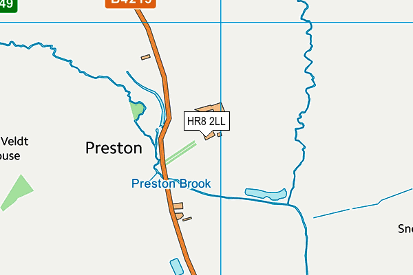 HR8 2LL map - OS VectorMap District (Ordnance Survey)