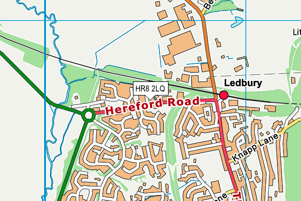 HR8 2LQ map - OS VectorMap District (Ordnance Survey)