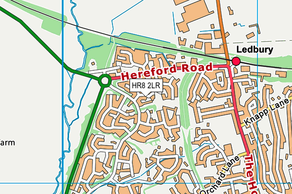 HR8 2LR map - OS VectorMap District (Ordnance Survey)