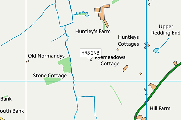 HR8 2NB map - OS VectorMap District (Ordnance Survey)