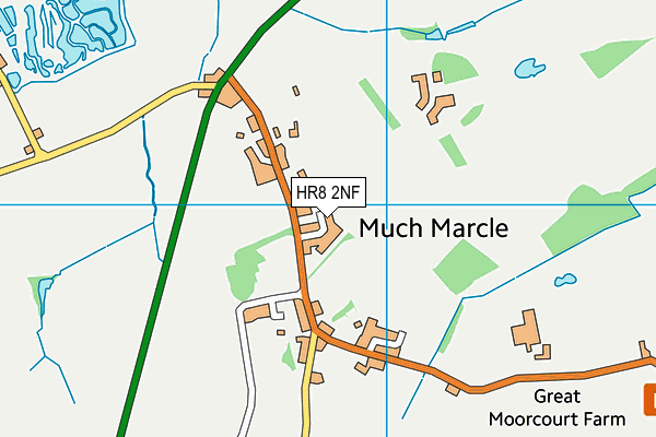 HR8 2NF map - OS VectorMap District (Ordnance Survey)