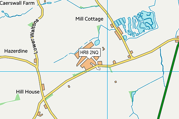 HR8 2NQ map - OS VectorMap District (Ordnance Survey)