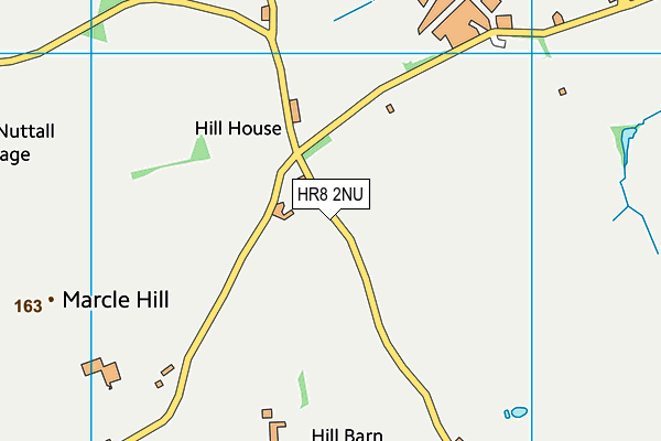 HR8 2NU map - OS VectorMap District (Ordnance Survey)