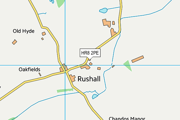 HR8 2PE map - OS VectorMap District (Ordnance Survey)