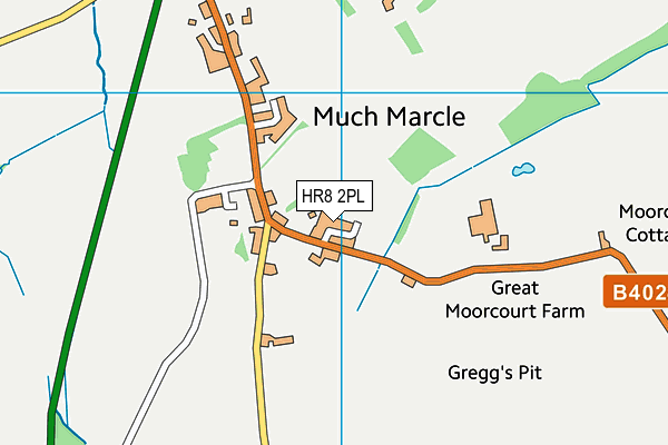 HR8 2PL map - OS VectorMap District (Ordnance Survey)