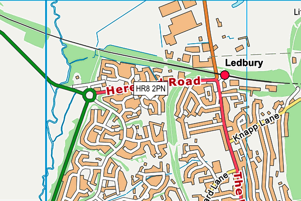 HR8 2PN map - OS VectorMap District (Ordnance Survey)