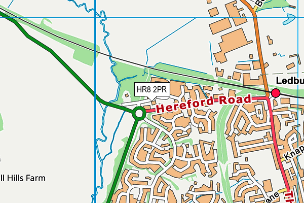 HR8 2PR map - OS VectorMap District (Ordnance Survey)