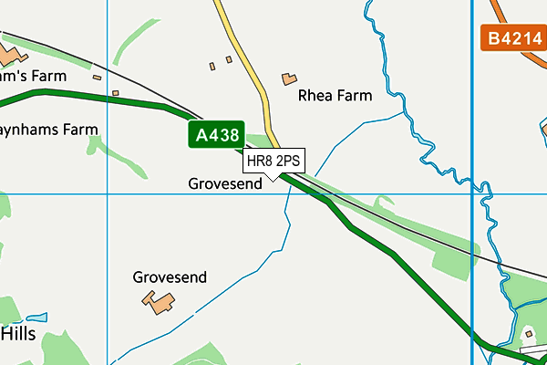 HR8 2PS map - OS VectorMap District (Ordnance Survey)