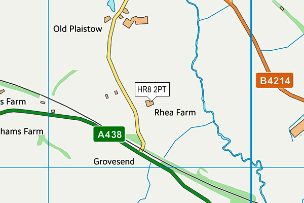 HR8 2PT map - OS VectorMap District (Ordnance Survey)