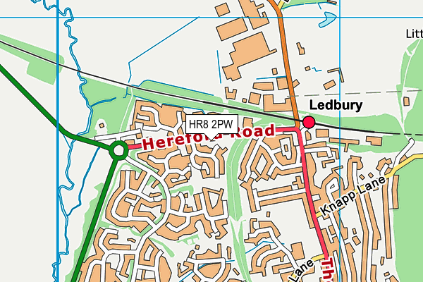 HR8 2PW map - OS VectorMap District (Ordnance Survey)