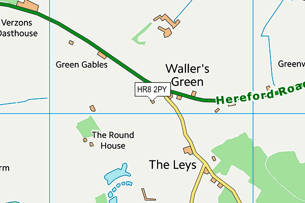 HR8 2PY map - OS VectorMap District (Ordnance Survey)