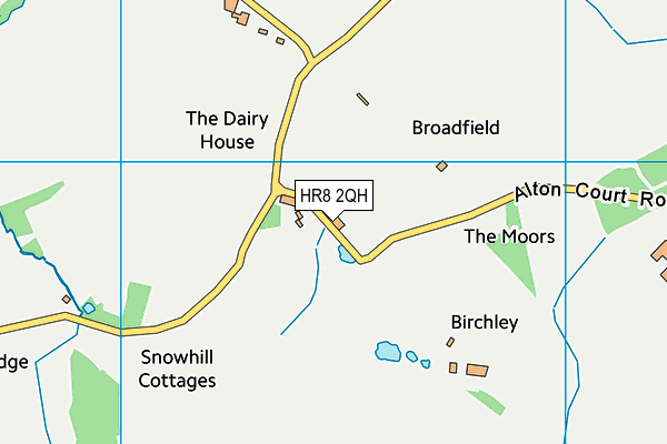 HR8 2QH map - OS VectorMap District (Ordnance Survey)