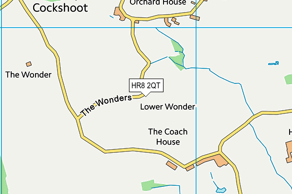 HR8 2QT map - OS VectorMap District (Ordnance Survey)