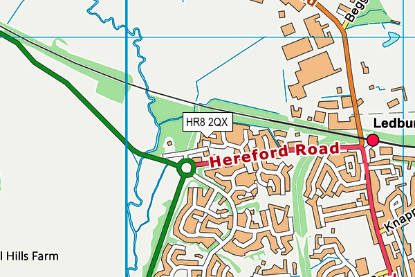 HR8 2QX map - OS VectorMap District (Ordnance Survey)