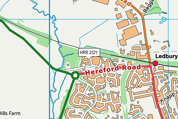 HR8 2QY map - OS VectorMap District (Ordnance Survey)