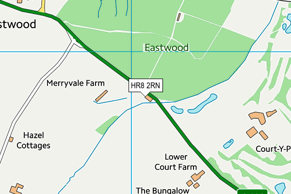 HR8 2RN map - OS VectorMap District (Ordnance Survey)