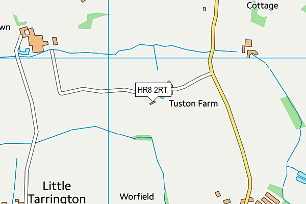 HR8 2RT map - OS VectorMap District (Ordnance Survey)