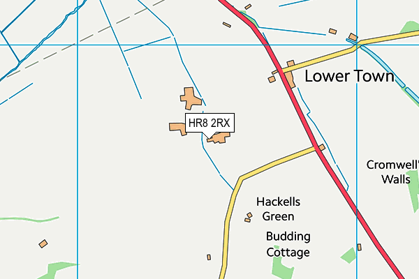 HR8 2RX map - OS VectorMap District (Ordnance Survey)