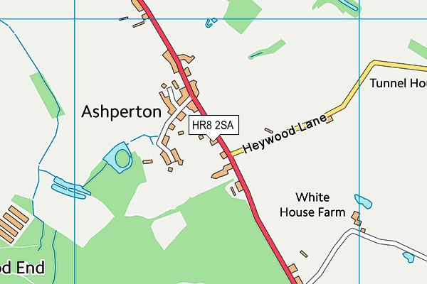 HR8 2SA map - OS VectorMap District (Ordnance Survey)