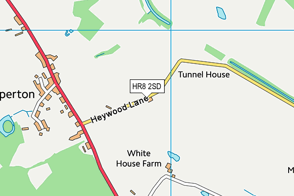 HR8 2SD map - OS VectorMap District (Ordnance Survey)