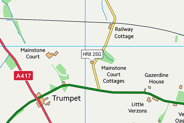 HR8 2SG map - OS VectorMap District (Ordnance Survey)