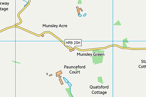 HR8 2SH map - OS VectorMap District (Ordnance Survey)