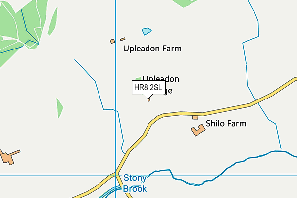 HR8 2SL map - OS VectorMap District (Ordnance Survey)