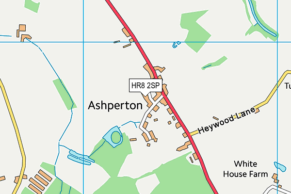 HR8 2SP map - OS VectorMap District (Ordnance Survey)