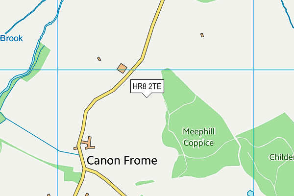 HR8 2TE map - OS VectorMap District (Ordnance Survey)