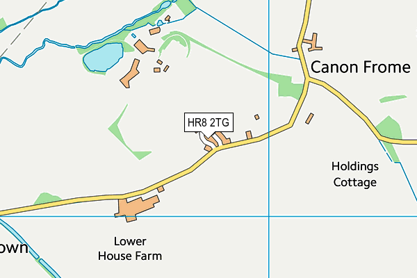 HR8 2TG map - OS VectorMap District (Ordnance Survey)