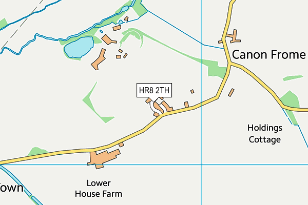 HR8 2TH map - OS VectorMap District (Ordnance Survey)