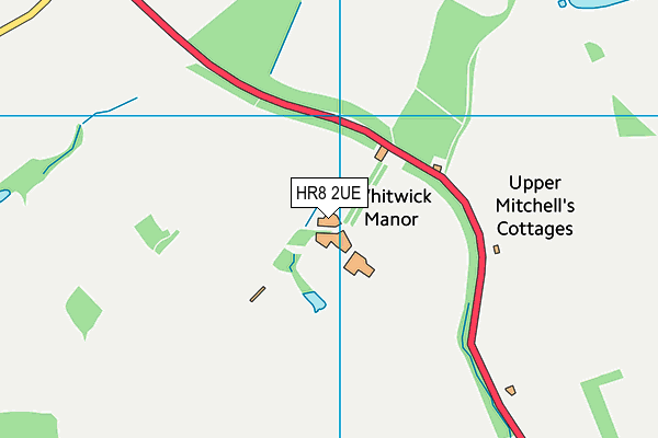 HR8 2UE map - OS VectorMap District (Ordnance Survey)